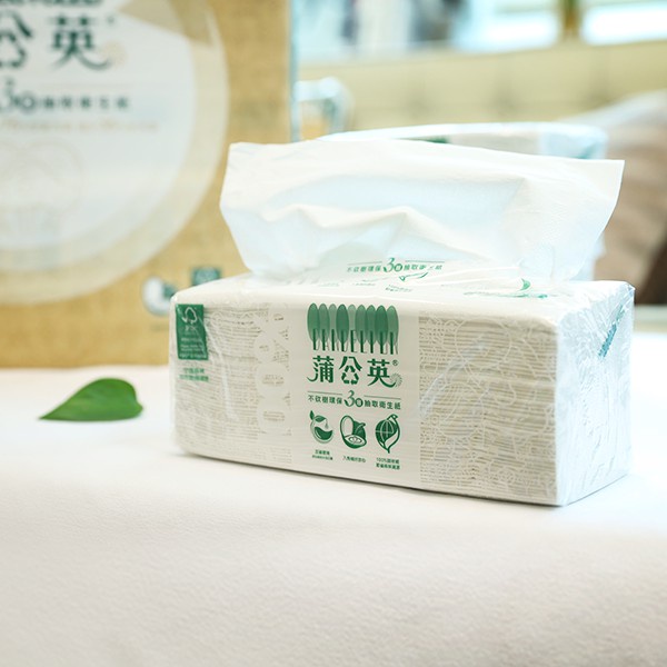 蒲公英 三層衛生紙 (100抽/包) 環保抽取式衛生紙 單包售