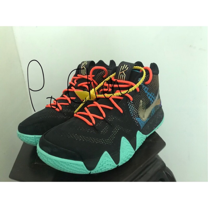 2手 2手  Kyrie 4 Mamba Mentality AV2594-001曼巴     黑 綠 黃