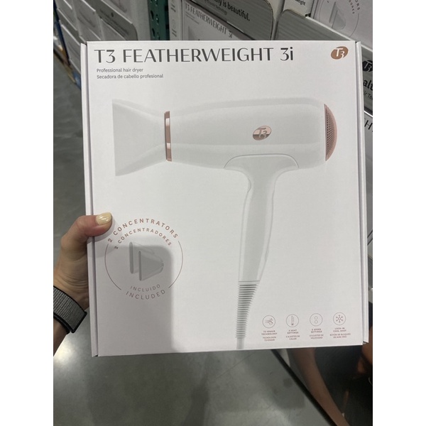 T3 Featherweight 3i Hair Dryer 負離子吹風機 白色/粉色