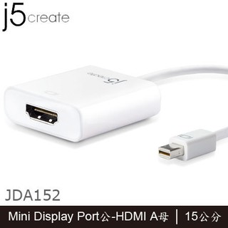 【3CTOWN】含稅 j5 create JDA152 Mini Display Port to HDMI 轉接器