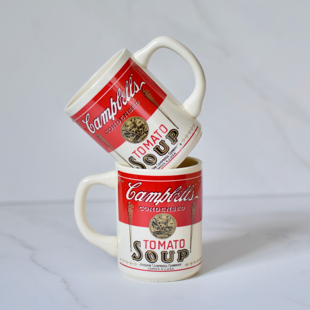 [古俬選品]美國Campbells Soup康寶/金寶濃湯普普風代表作品，馬克杯