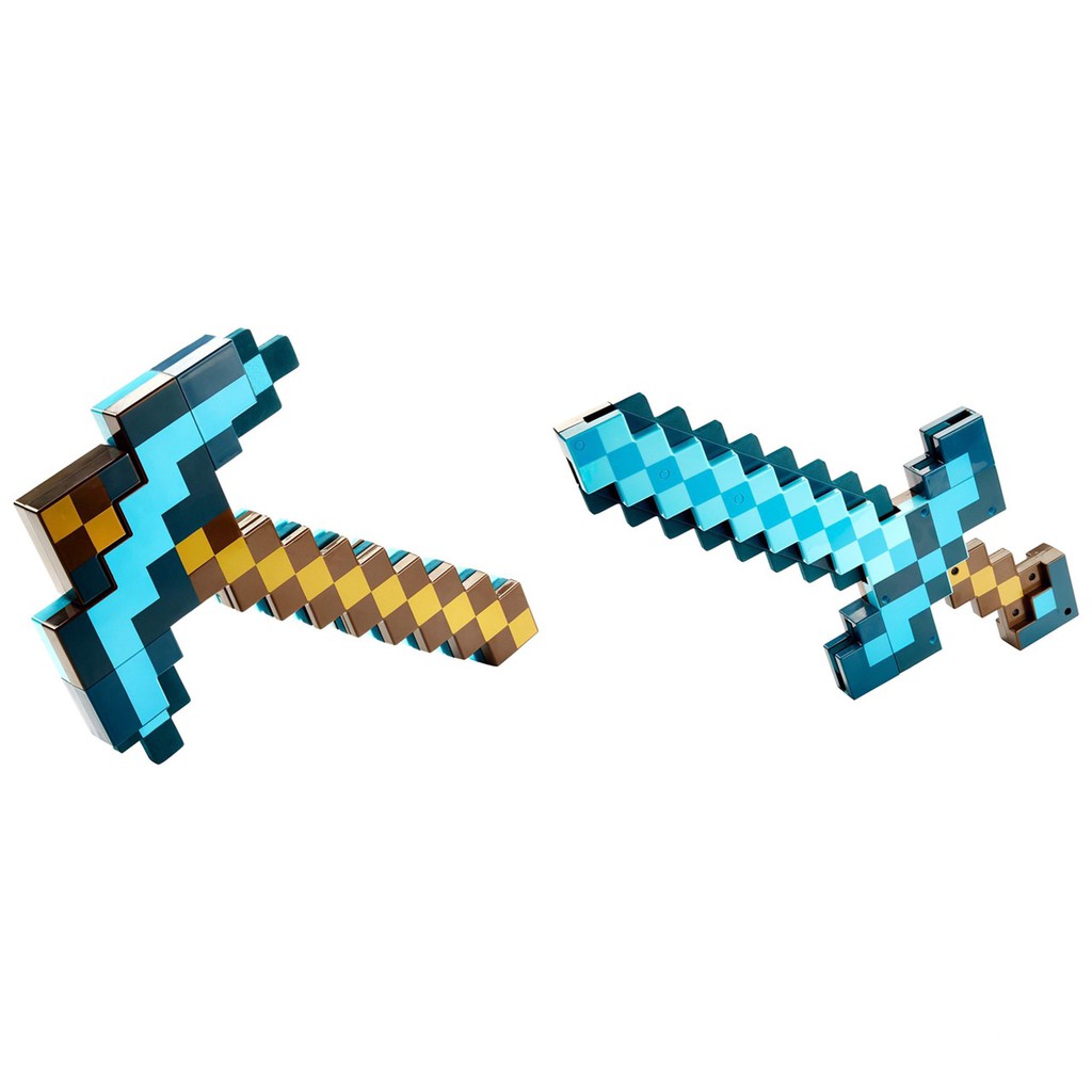 正版minecraft 當個創世神系列限量經典款武器模型道具劍十字稿創世神hacken07 蝦皮購物