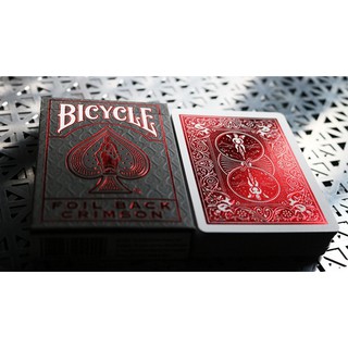 紅色燙金單車牌 燙金單車牌 Bicycle FOIL BACK CRIMSON 燙金撲克牌