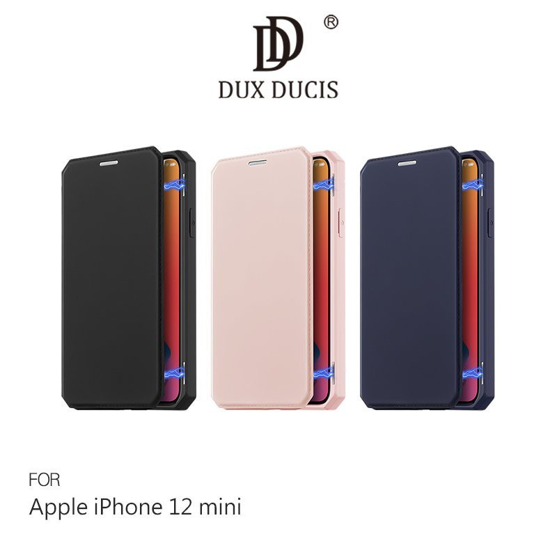 DUX DUCIS Apple iPhone 12 mini (5.4吋) SKIN X 皮套 磁吸 支架