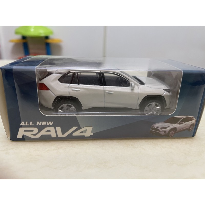 Toyota 模型車 迴力車 RAV4 白色