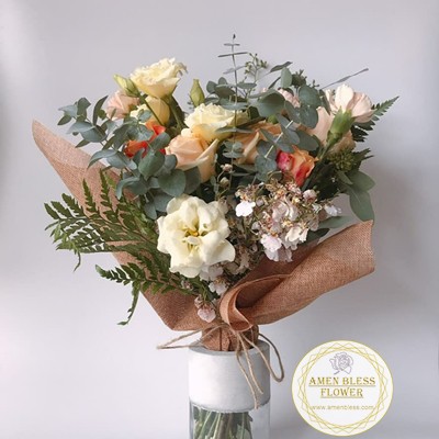 Amen Bless Flower 鮮花專屬 鮮花花束 鮮花 生日花束 畢業花束 情人節花束 告白花束 蝦皮購物