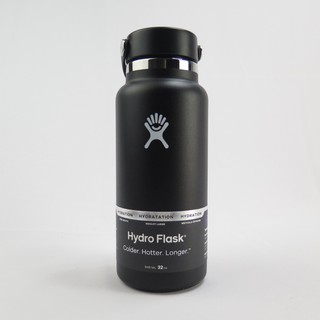 Hydro Flask 寬口真空保溫鋼瓶 32OZ 不鏽鋼 HFW32BTS001 時尚黑【iSport愛運動】