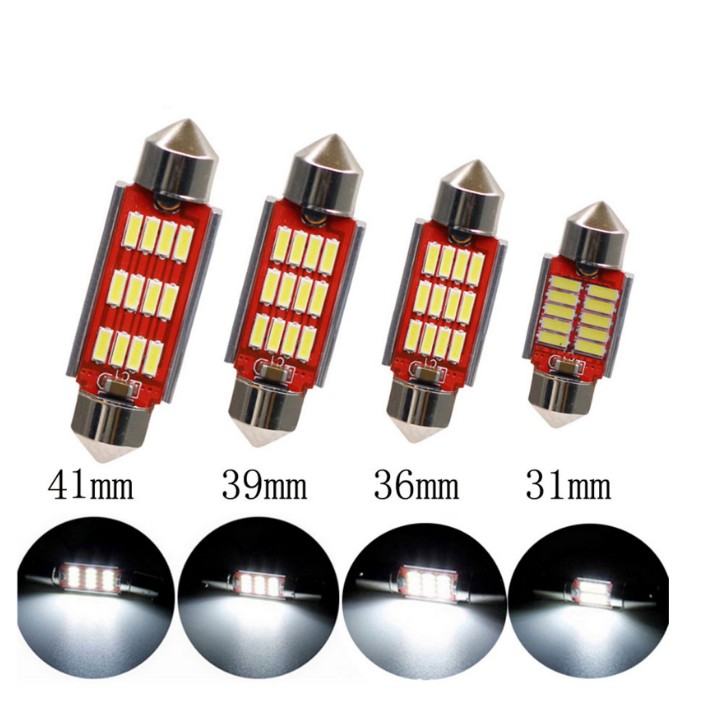 雙尖 LED 4014燈芯 無極性 解碼 車用小燈 室內燈 閱讀燈 牌照燈