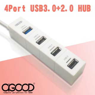 【A-GOOD】USB3.0+2.0 4孔集線器 HUB(電腦周邊)