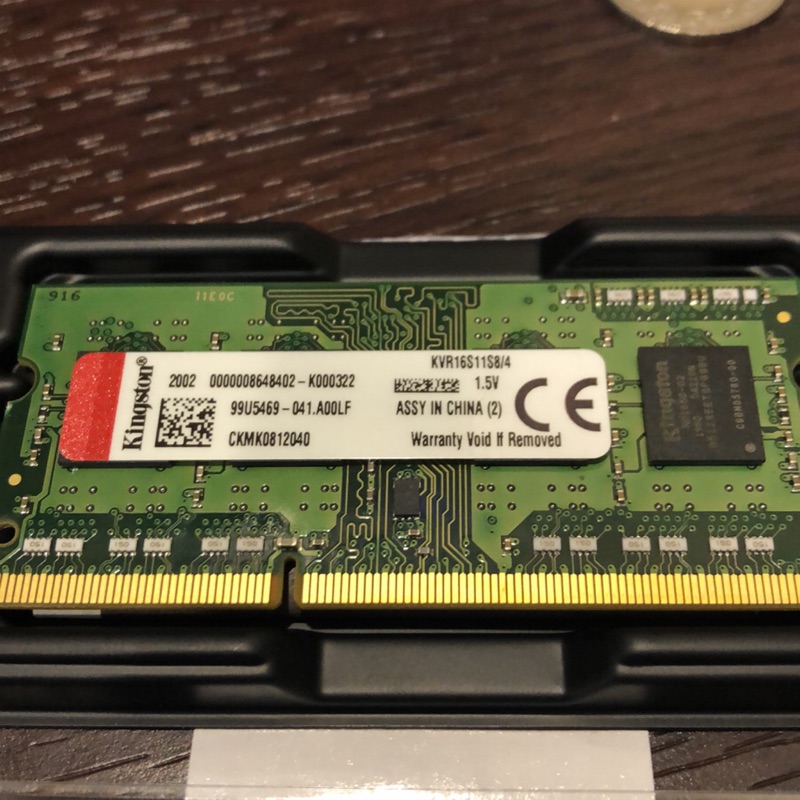 金士頓 Kingston DDR3-1600 4G(1.5v) 筆記型 記憶體