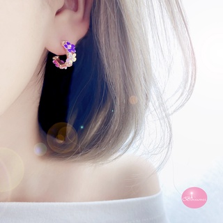 韓國C型 小花造型 針式 耳環 台灣現貨【Bonjouracc】