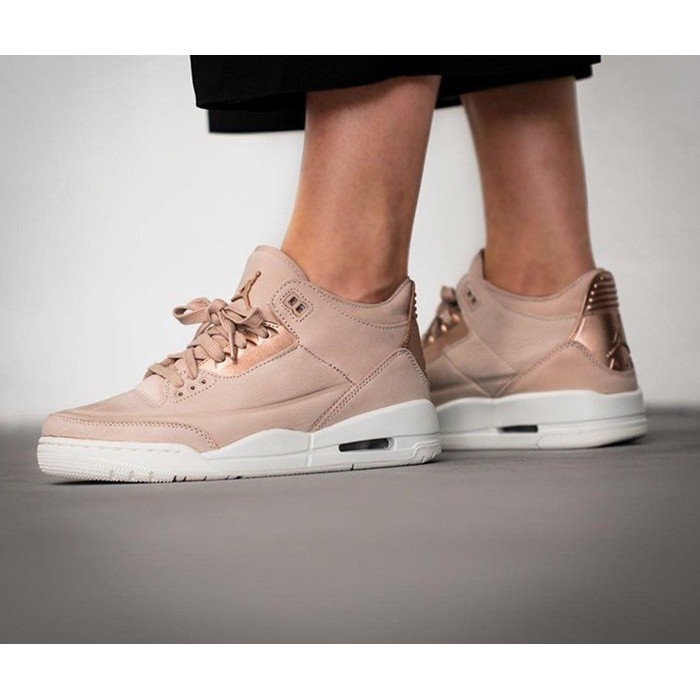 jordan retro 3 rose gold