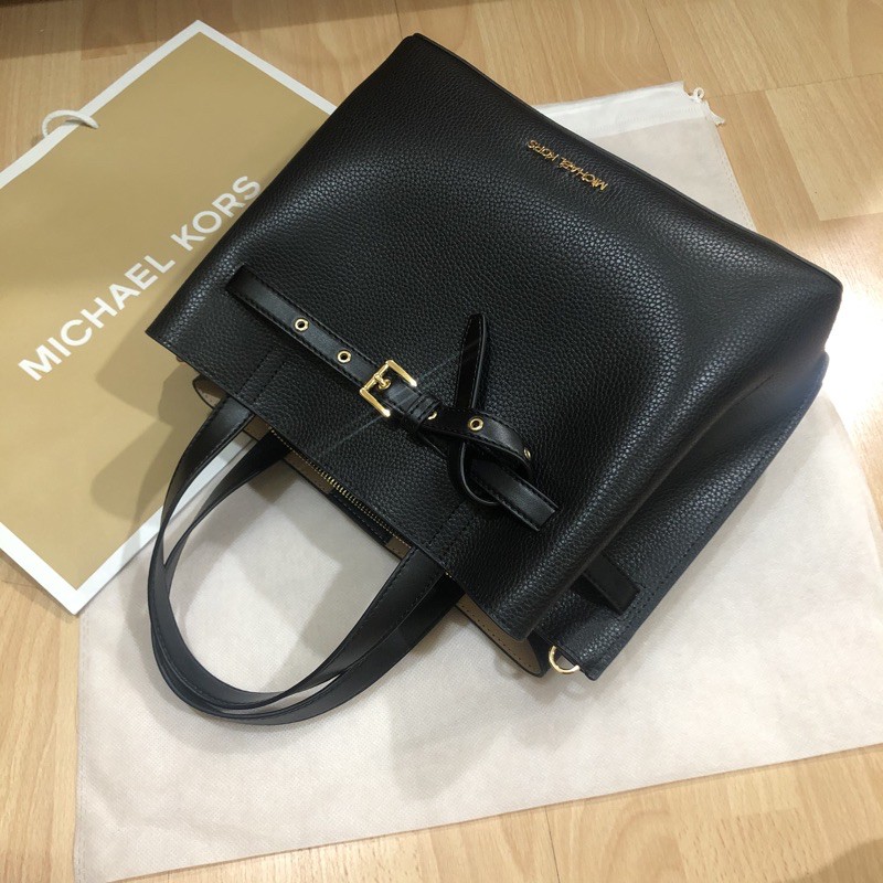 台灣購證 MK 手提包 Michael Kors Emilia 托特包 肩背包 側背包 兩用包 方包 手提包 真皮凱莉包