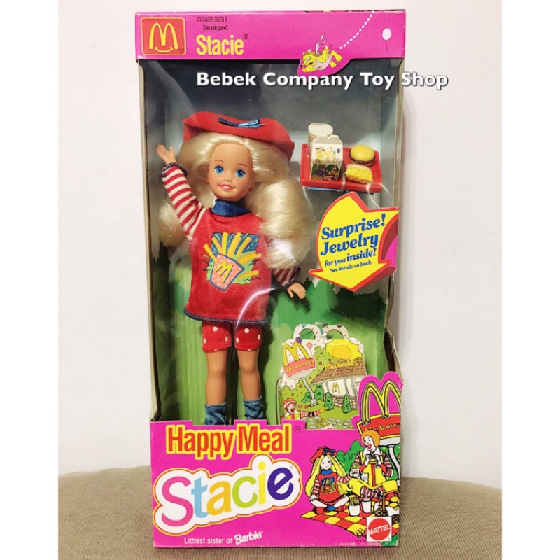 Mattel 1993 McDonald’s Stacie Barbie 絕版 古董 芭比娃娃 全新未拆 盒裝 麥當勞