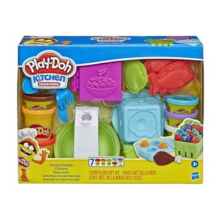 Play-Doh 培樂多 廚房系列 雜貨店 (HE1936) +四色組經典款 4oz隨機(HB5517)