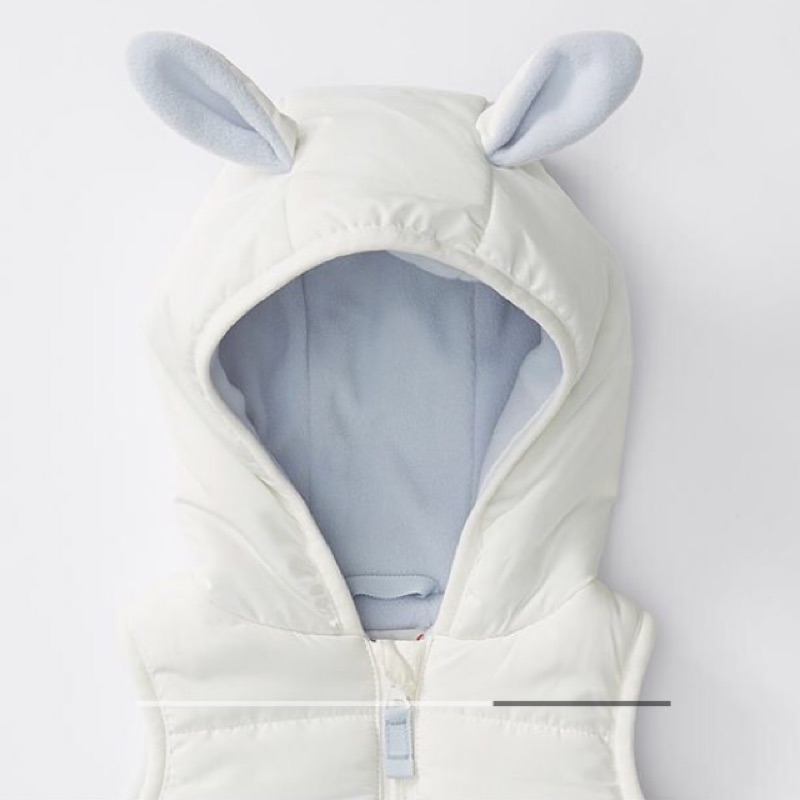 可愛立體造型兔耳朵保暖背心羊毛內襯男寶女寶澳洲童裝