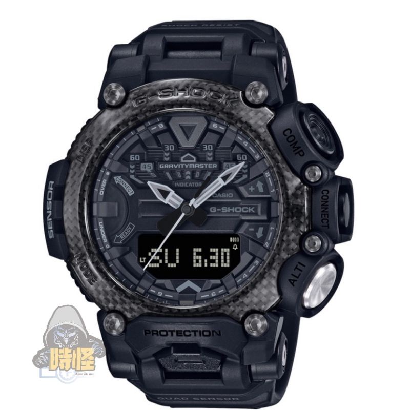 【CASIO】台灣卡西歐公司貨 G-SHOCK 藍芽連線雙顯手錶 200米防水(GR-B200-1B)