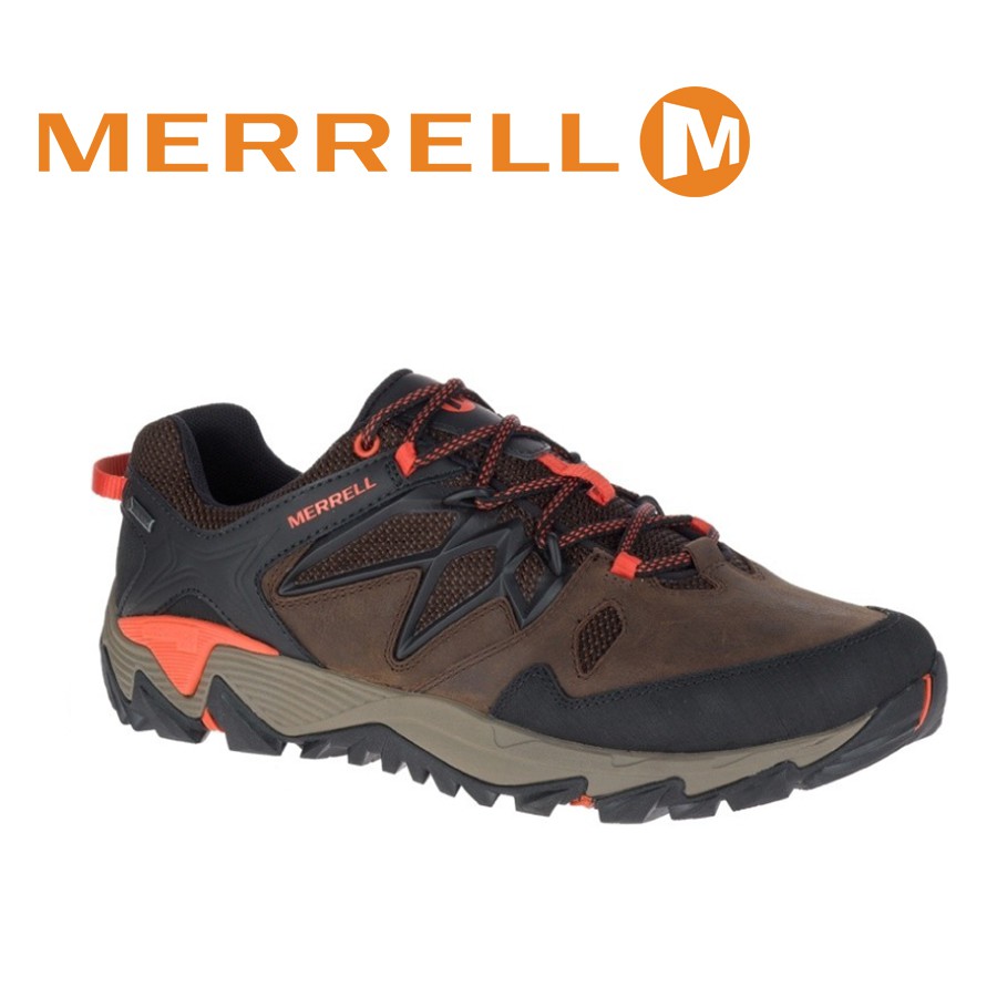 MERRELL 美國 男款ALL OUT BLAZE 2 GORE-TEX 多功能健行鞋《咖啡/橘》/0940/悠遊山水