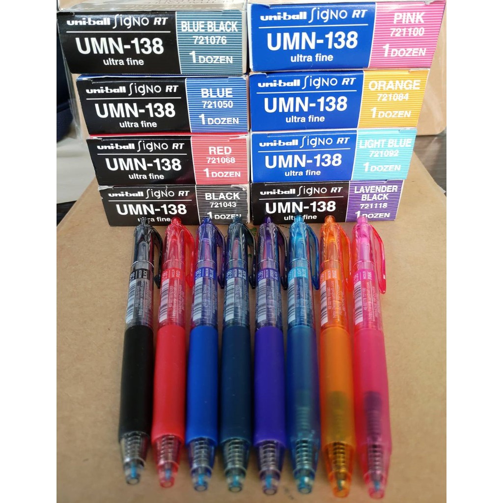 【喜得利商行】UMN-138/0.38mm/8色自動鋼珠筆/UMR-83筆芯/三菱UNI-BALL