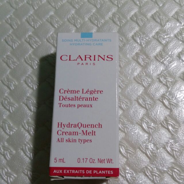 《全新》【CLARINS】克蘭詩 水潤奇肌保濕水凝霜(滋潤) 5ML旅行裝