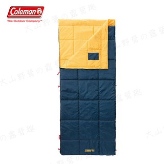 【大山野營-露營趣】Coleman CM-34775 表演者III 黃睡袋/C10信封型睡袋 全開式 纖維睡袋