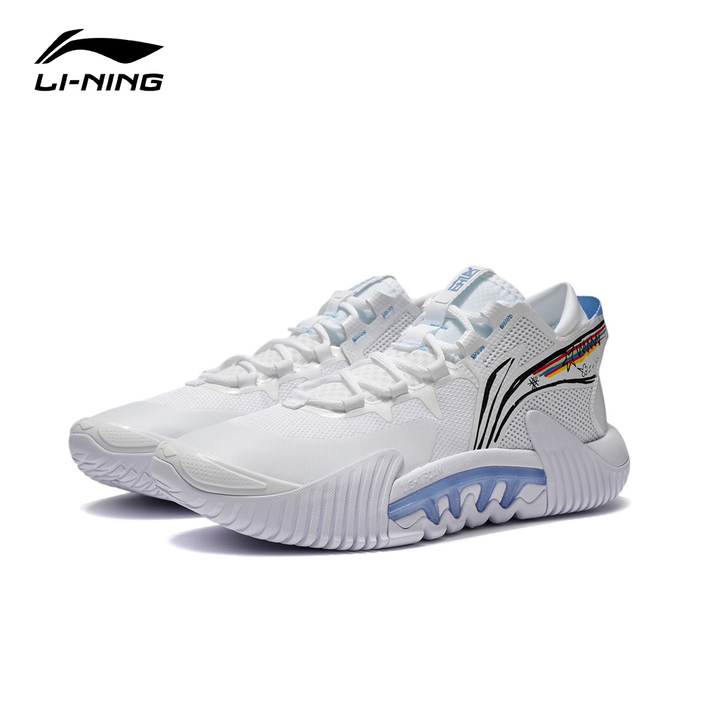 【LI-NING 李寧】反伍BADFIVE 2 Lows男子籃球鞋 標準白 ABFS003-5
