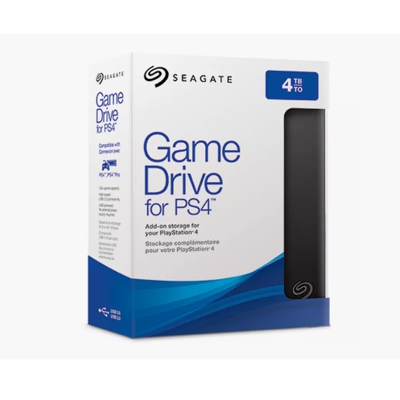 (九成新)Seagate Drive for PS4 (4TB)外接式硬碟（PS5適用）