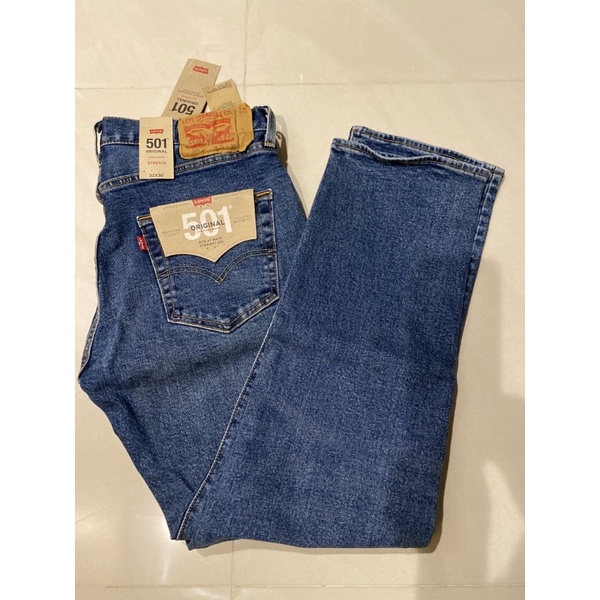 全新Levi’s 501男排扣牛仔褲長褲 32*30