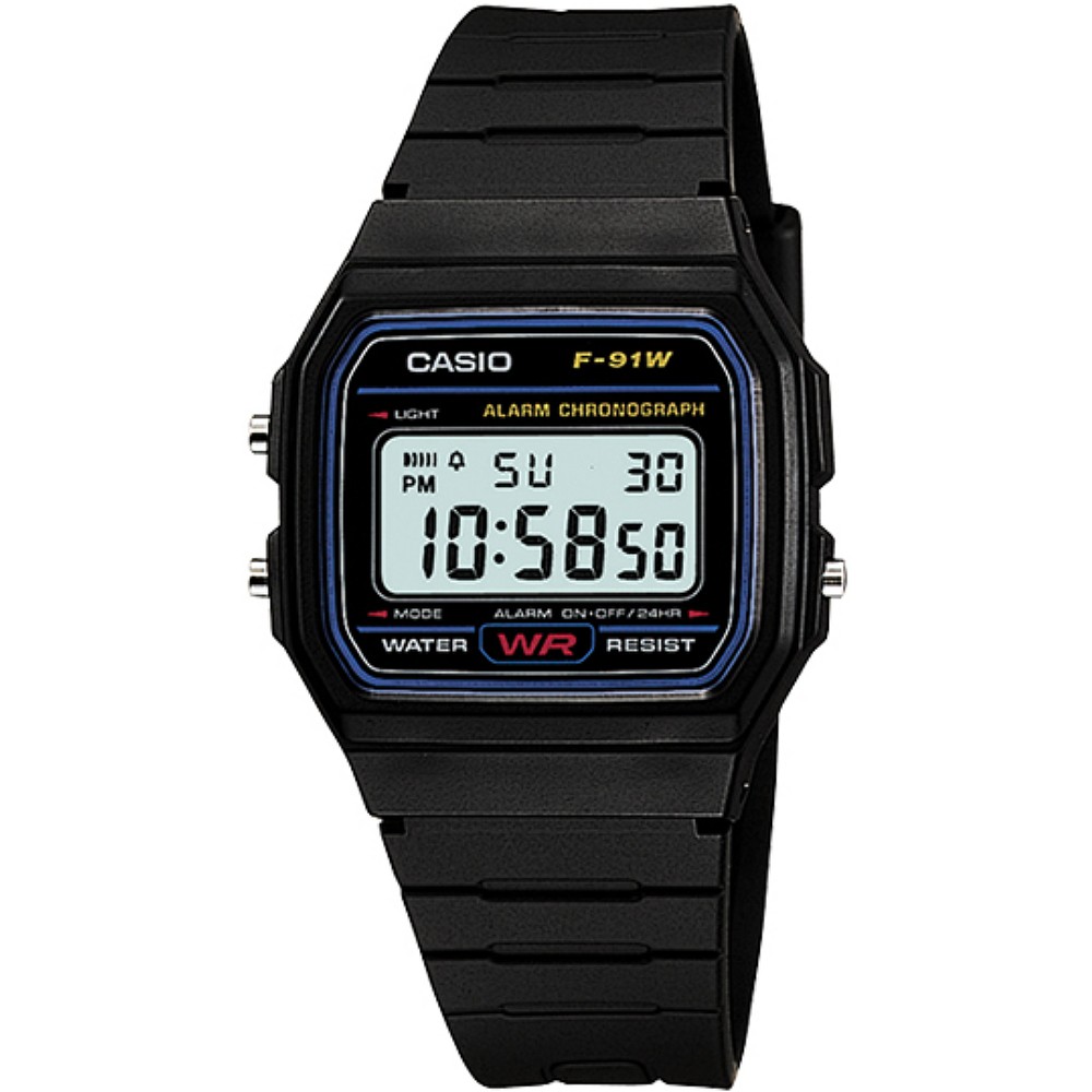 【CASIO】卡西歐 電子錶 F-91W-1  原廠公司貨【關注折扣】