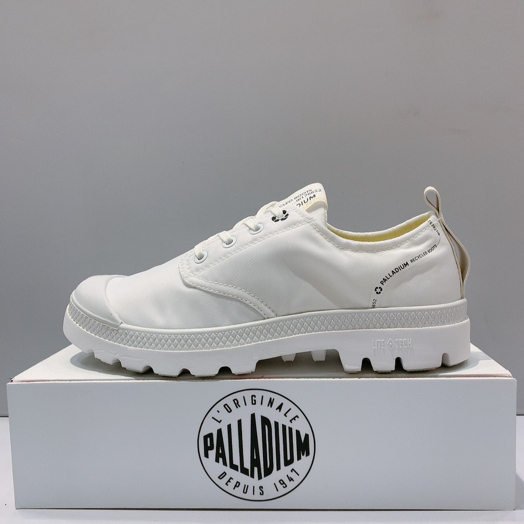 PALLADIUM OX LITE RCYCL WP+ 男女款 白色 環保再生 防水 低筒靴 雨靴 76652-100