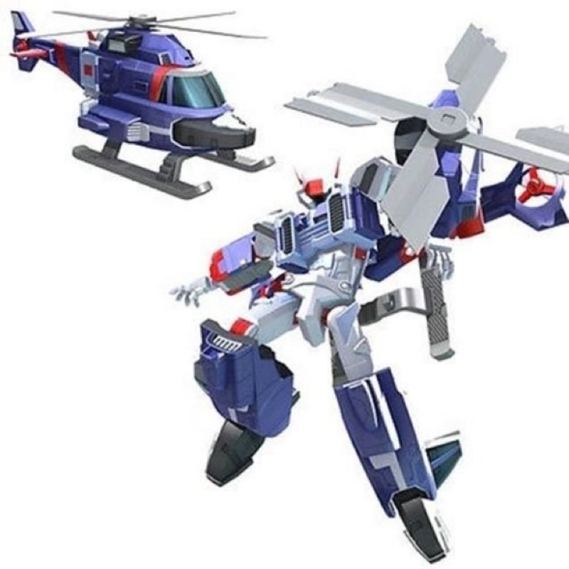二手現貨韓國正貨冒險Y 機器戰士 Tobot 直升機 大型變型機器人
