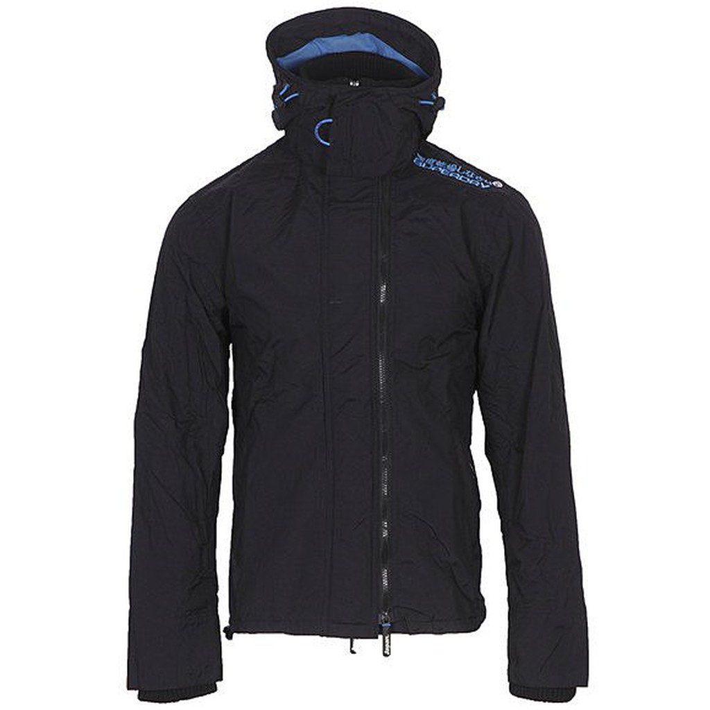 英國極度乾燥Superdry Hooded Technical  Windcheater立領雙層拉鍊風衣