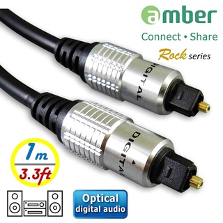 【amber】S/PDIF Optical Digital Audio(光纖數位音訊線), Toslink-1m