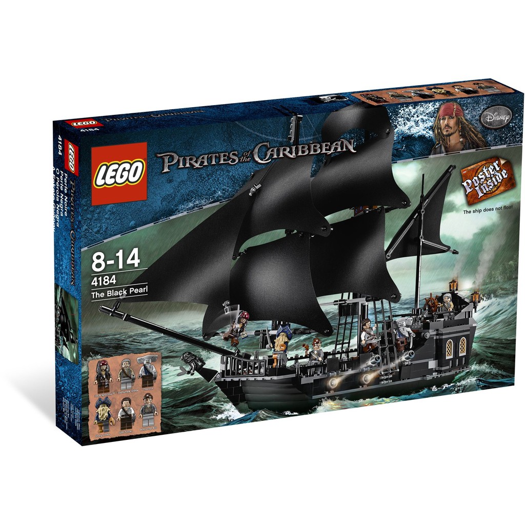 限a0987031754下單【HaoHao】LEGO 4184 絕版 黑珍珠號 The Black Pearl 全新未拆