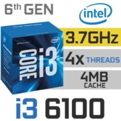 全新未拆 Intel 英特爾 CPU 處理器 i3-6100 3.7G 3M 第六代 雙核 47W 全新盒裝 1151