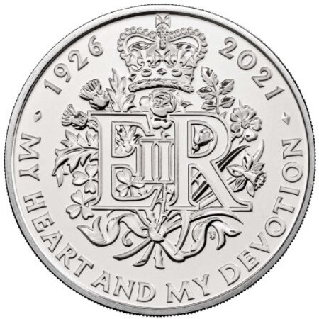 2021 英國  英國女王 伊麗莎白2世 95歲大壽 5英鎊 收藏紀念幣 官方套幣卡裝