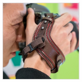 FUJIFILM LEICA OLYMPUS 數碼單反相機手帶支架相機纖維皮革腕帶適用於富士佳能尼康索尼賓得徠卡奧林巴斯