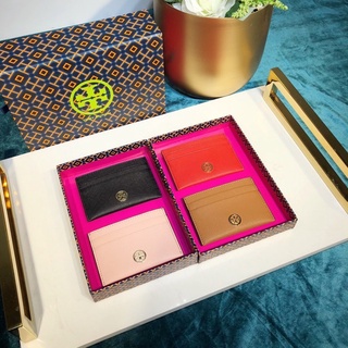 美國代購 100%正品 tory-burch TB 真皮 十字紋 超薄 簡約 卡包 零錢包 證件夾 附購證
