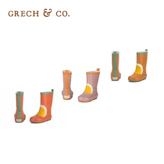 丹麥Grech&Co. 兒童雨鞋 防水鞋 雨靴 (緋紅/藕粉/亮橙款)