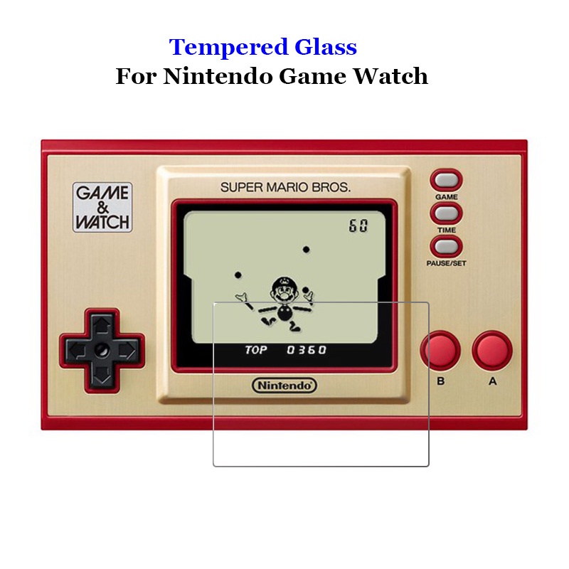 任天堂 適用於 Nintendo Game Watch 透明鋼化玻璃 9H 2.5D 優質防爆屏幕保護膜增韌膜