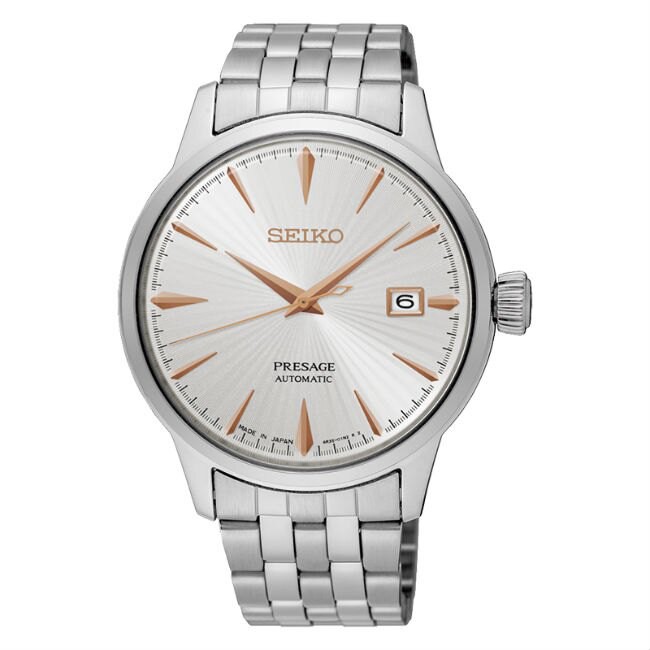 Seiko 精工錶 Presage 4R35-01T0S(SRPB47J1) 紳士經典機械腕錶/白面 41mm