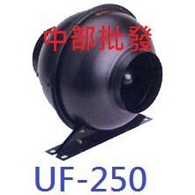 『中部批發』免運 幽浮扇 UF-250 5" 送風循環換氣機隔間換氣 地下室換氣 倉庫抽送風及溼氣之用可平放或垂直放