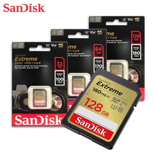 SANDISK V30 Extreme 32G 64G 128G SD HC XC UHS-I U3 相機 記憶卡 大卡