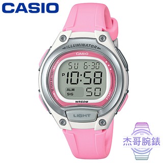 【公司貨】CASIO卡西歐十年電力數位電子女錶-粉紅 / 型號: LW-203-4A