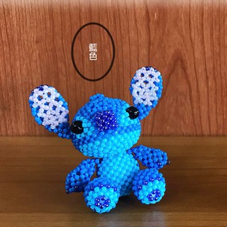 巧堂串珠館(日本玻璃珠 史迪奇-藍色 材料包 2mm)史迪奇 手工藝 吊飾 可愛小物 串珠 玻璃珠