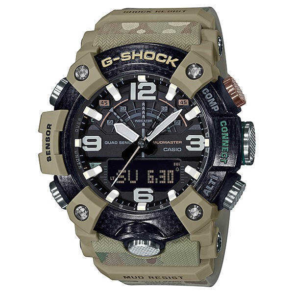 【金台鐘錶】CASIO卡西歐G-SHOCKXBritishArmy(英國陸軍聯名錶) 限量販售 GG-B100BA-1A