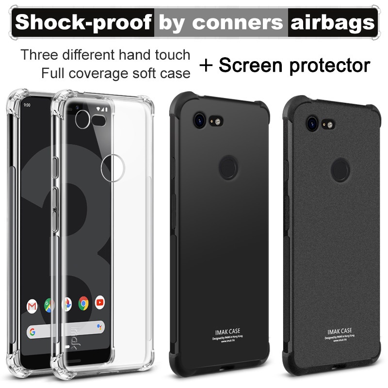 Imak 谷歌Pixel3 手機殼 四角氣囊防摔 Google Pixel 3 XL 空壓殼 保護殼 手機套 送保護貼