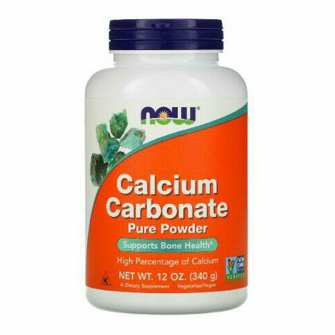 NOW 碳酸鈣粉 Calcium carbonate 340克
