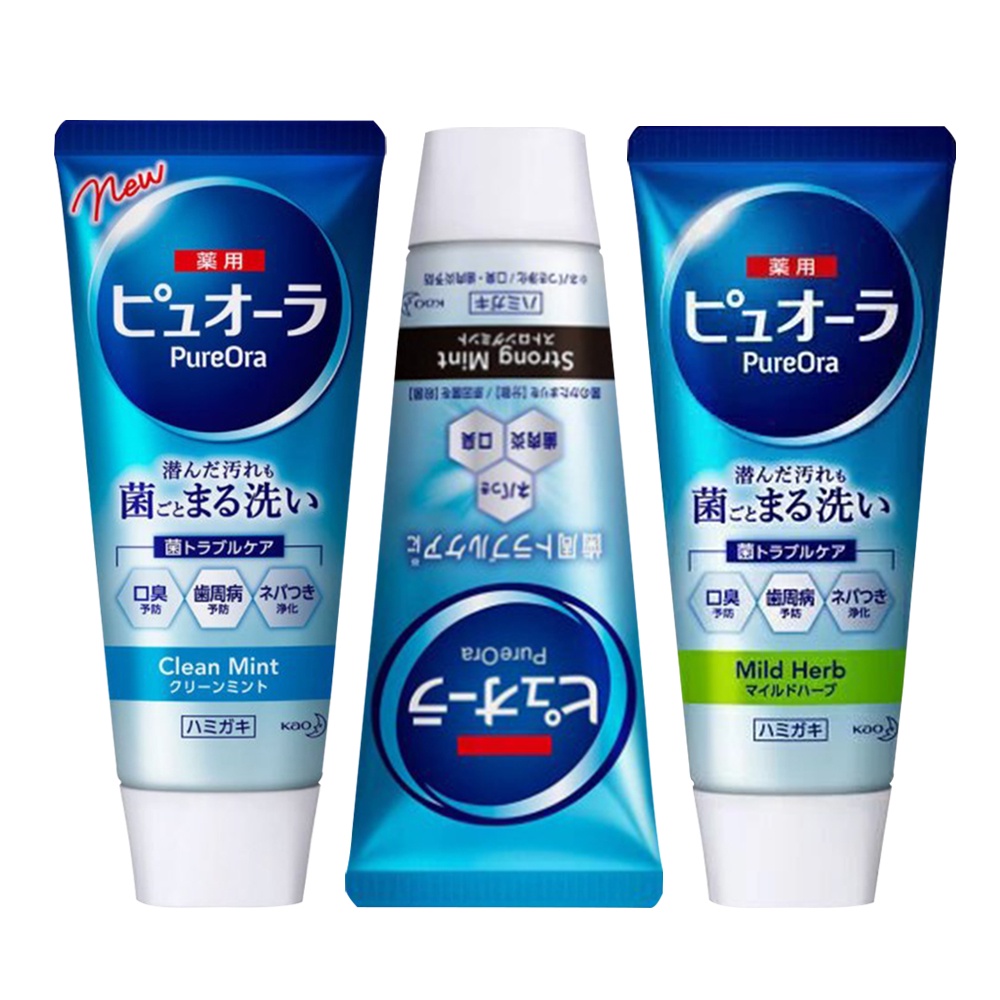 【 歐美日本舖 】現貨 日本 花王 KAO Pure Ora 草本薄荷系列牙膏 薄荷115g 牙膏 成人牙膏