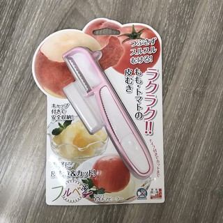 花媽 日本製下村薄皮軟皮專用削皮刀 水蜜桃削皮刀